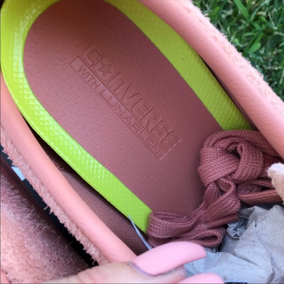 NEW 🤩 CONVERSE ONESTAR NUBBY SUEDE BLUSH PEACH - Picture 8 of 8